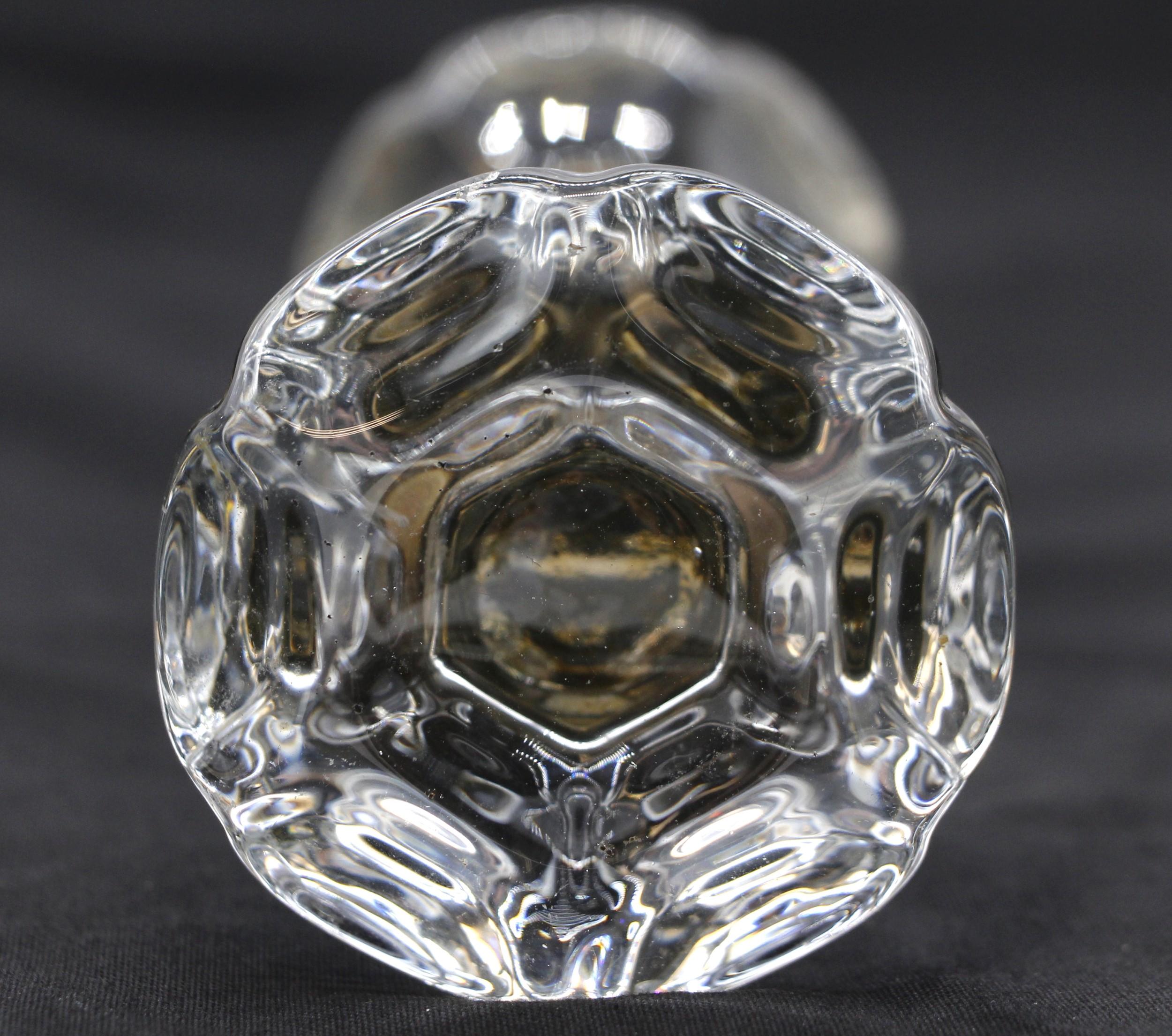 Antique Pair of Punted Glass X Center Doorknobs w Brass Hardware In Good Condition In New York, NY
