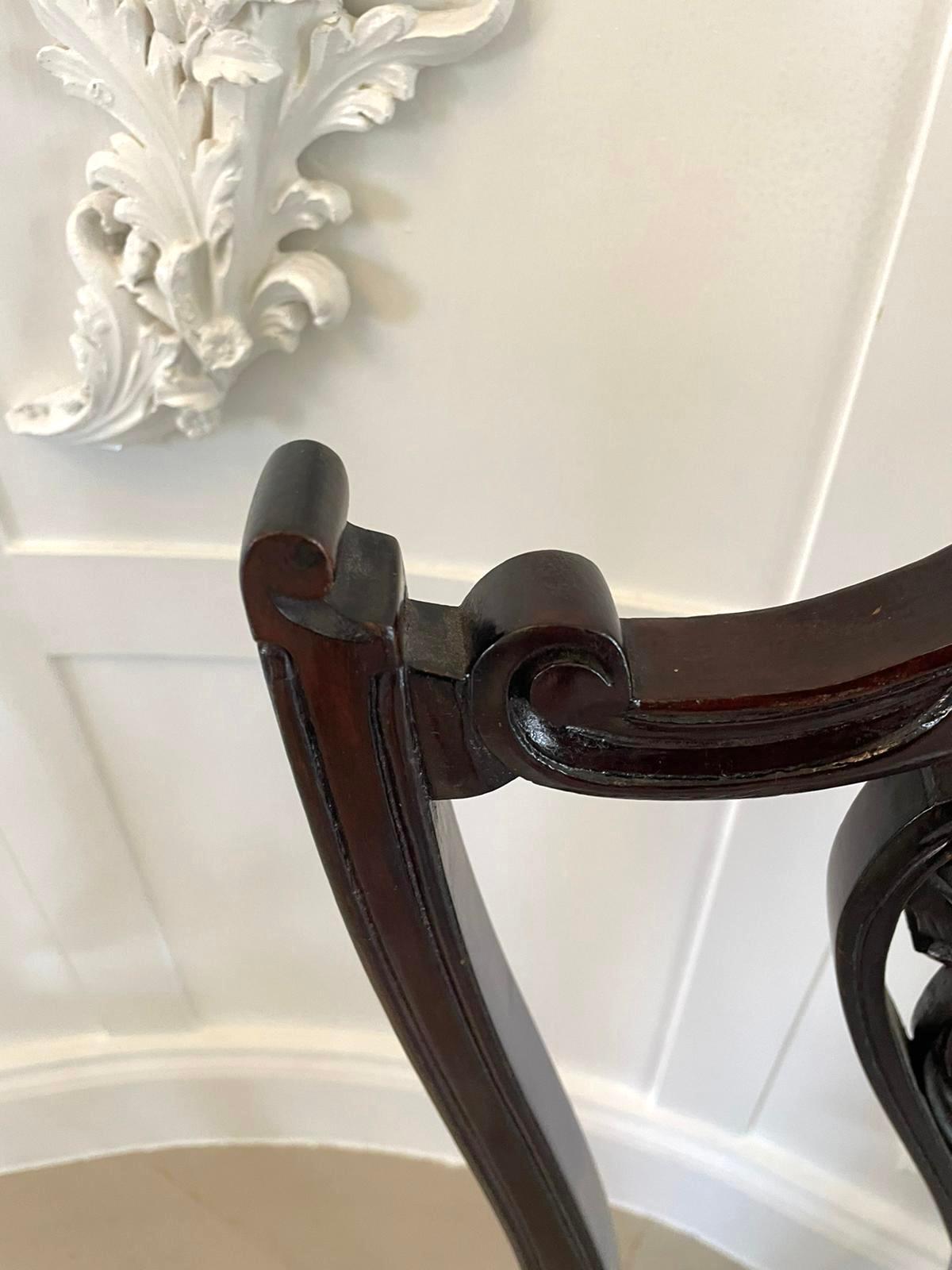  Antikes Paar viktorianischer ebonisierter Beistellstühle in hochwertiger Qualität im Angebot 5