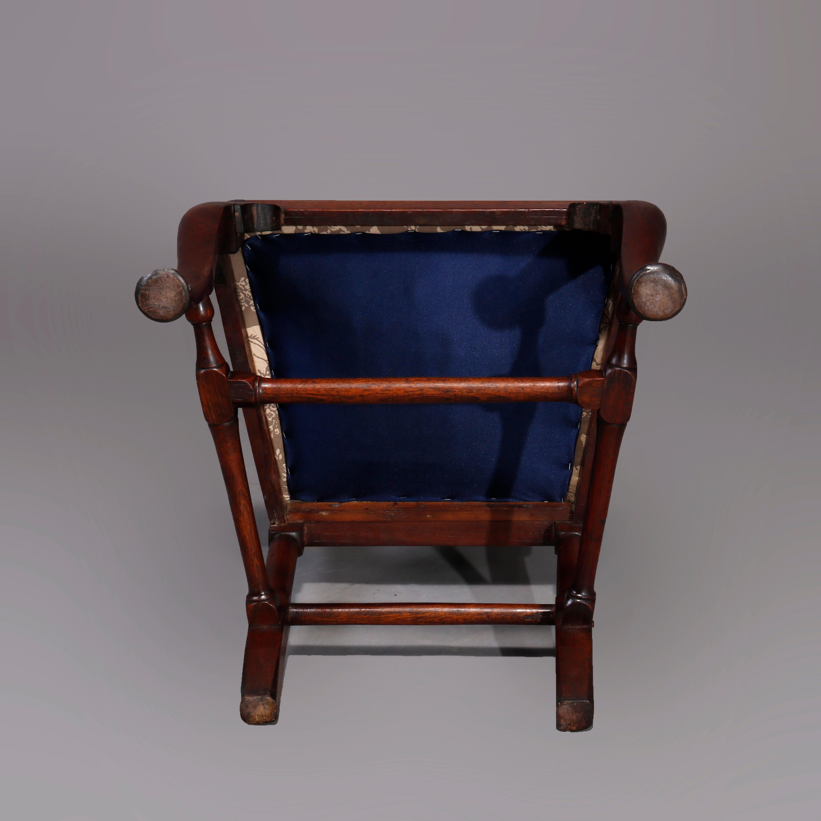 Antikes Paar geschnitzter Mahagoni-Beistellstühle aus Queen Anne, Neuengland, um 1760 im Angebot 12