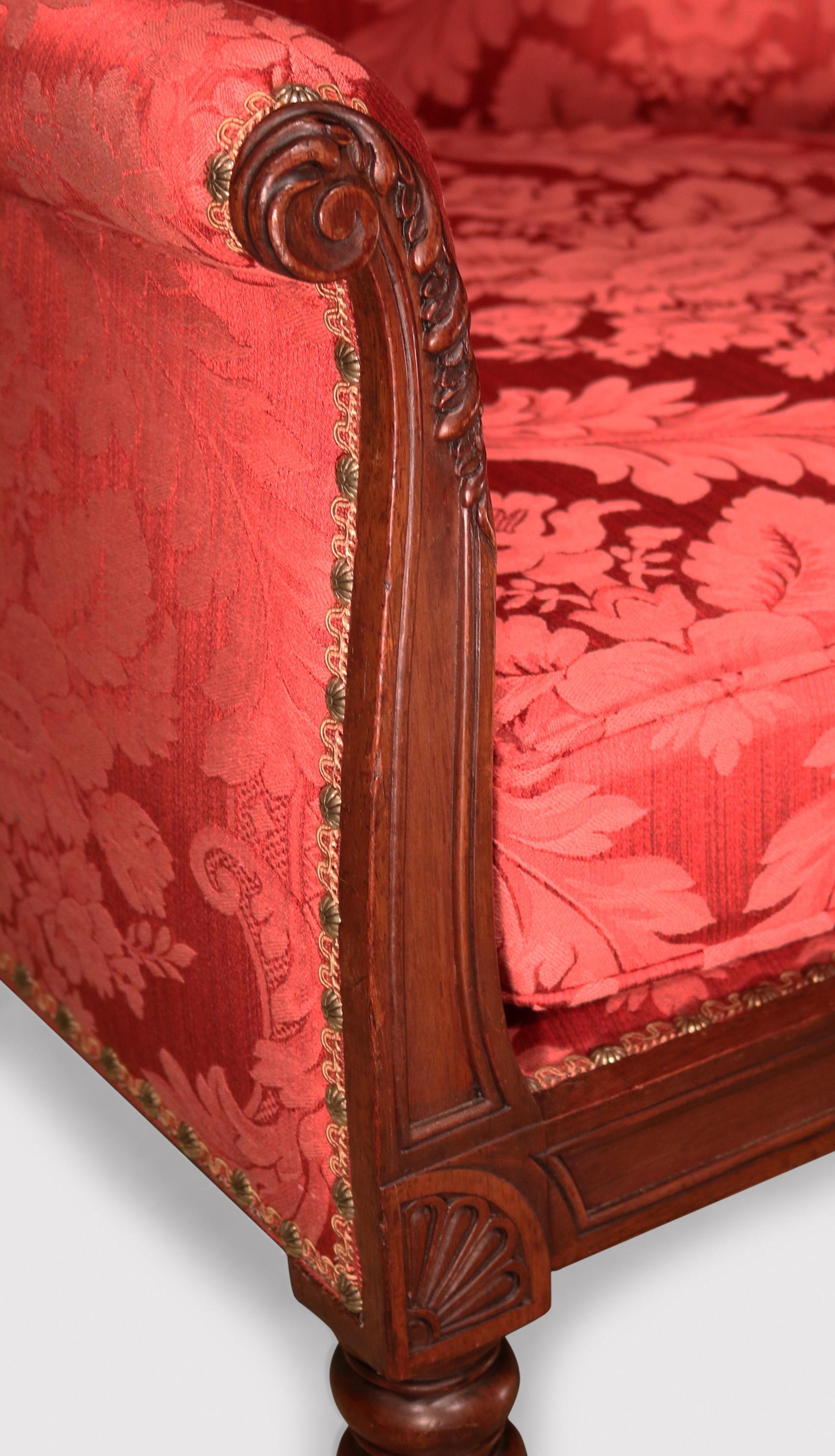 19th Century Antique pair of Regency period rosewood tub chairs For Sale