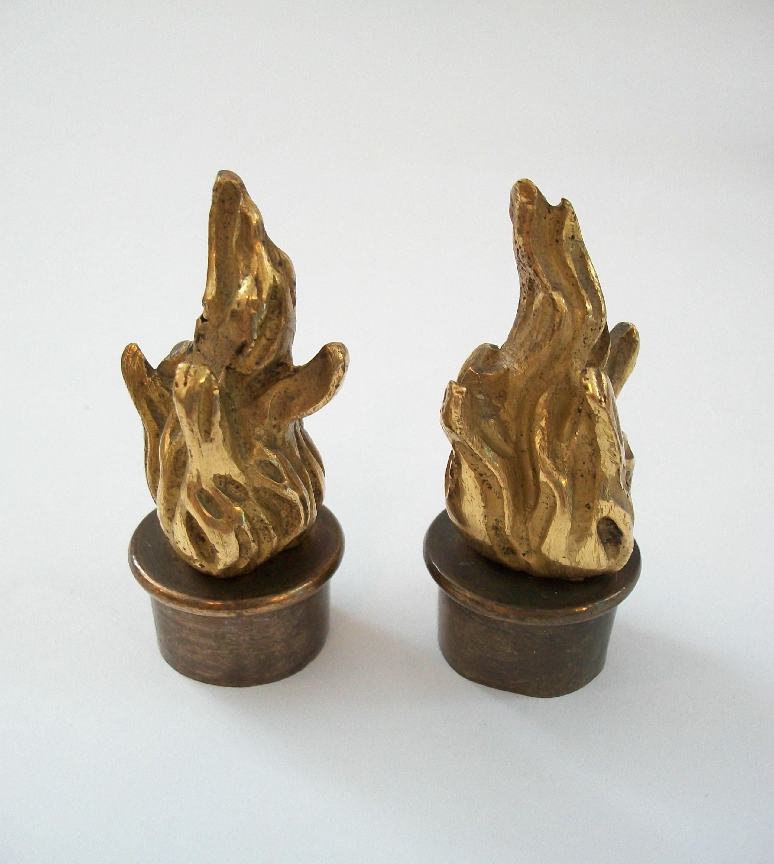 Antique Pair of Restoration Period Gilt Bronze Candelabra - France - Circa 1830 For Sale 3