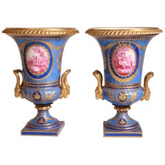 Antikes Paar Sèvres Vase Französisch, 1772