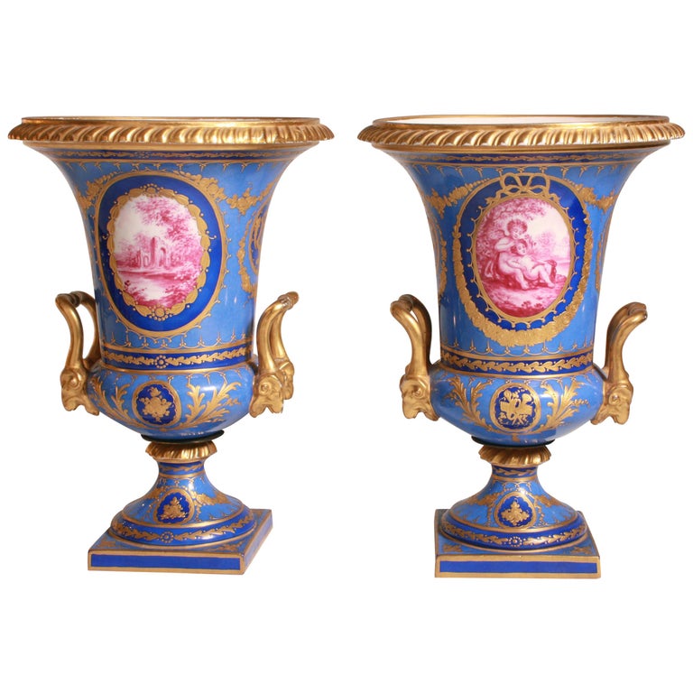 Antique Pair of Sèvres Vase French, 1772 For Sale at 1stDibs