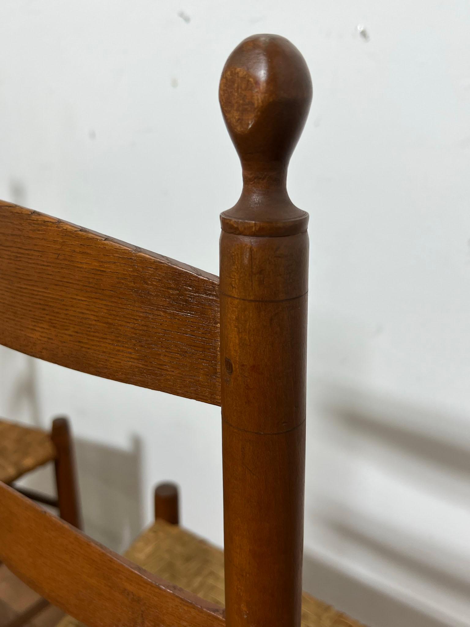 Antique Pair of Shaker Chairs from the Enfield Community, Circa Mid 1800s 3