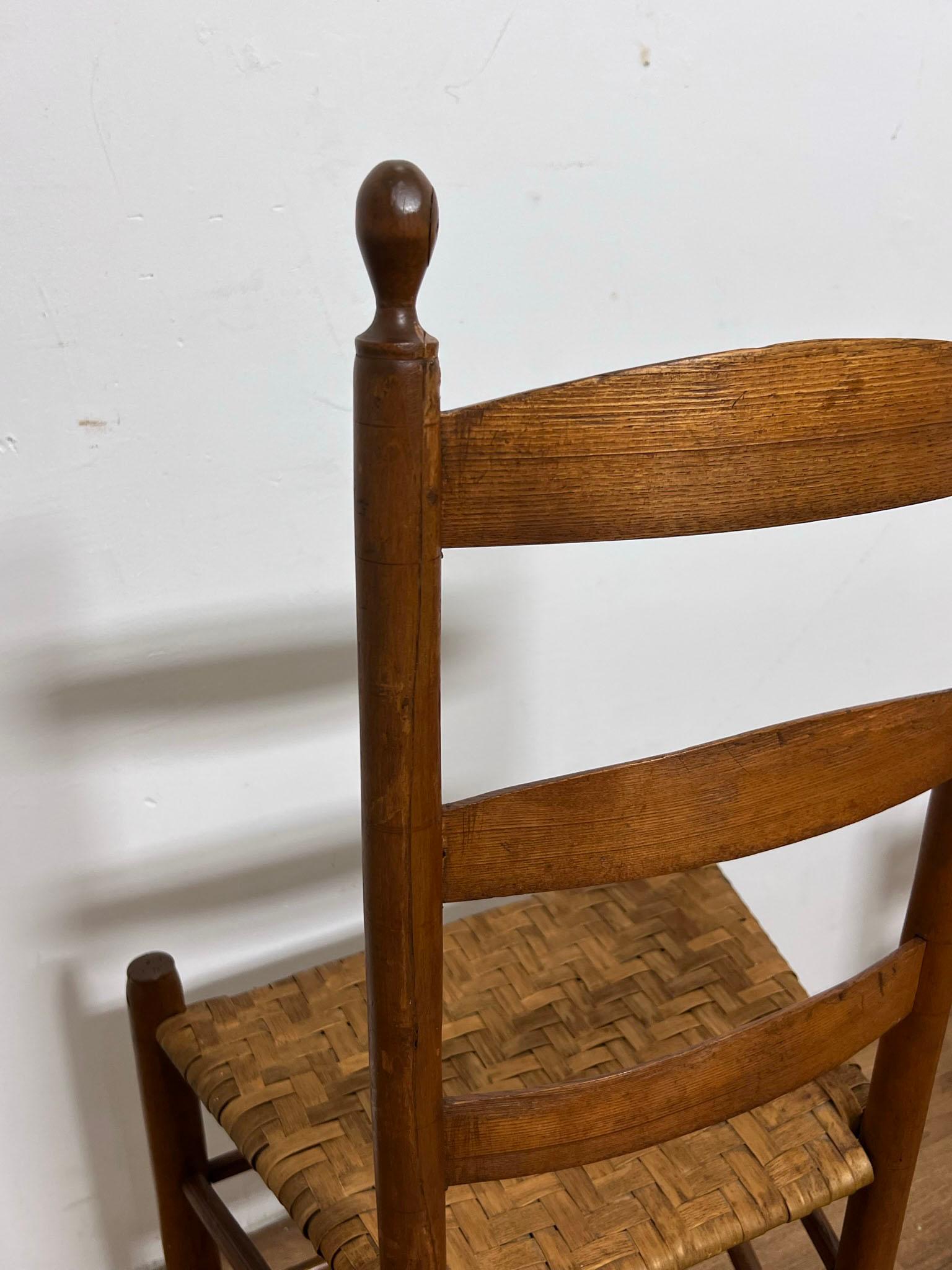 Antique Pair of Shaker Chairs from the Enfield Community, Circa Mid 1800s 8