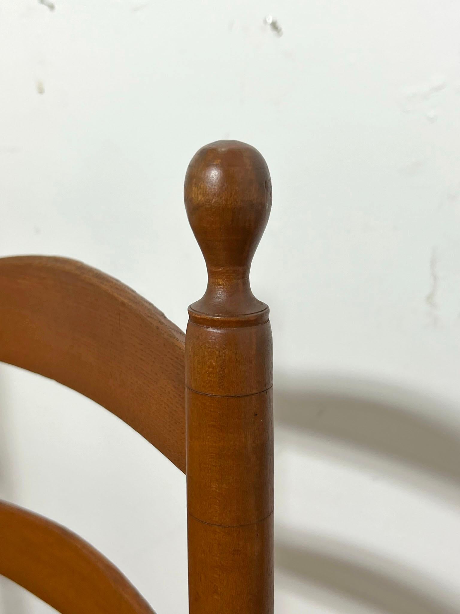 19th Century Antique Pair of Shaker Chairs from the Enfield Community, Circa Mid 1800s