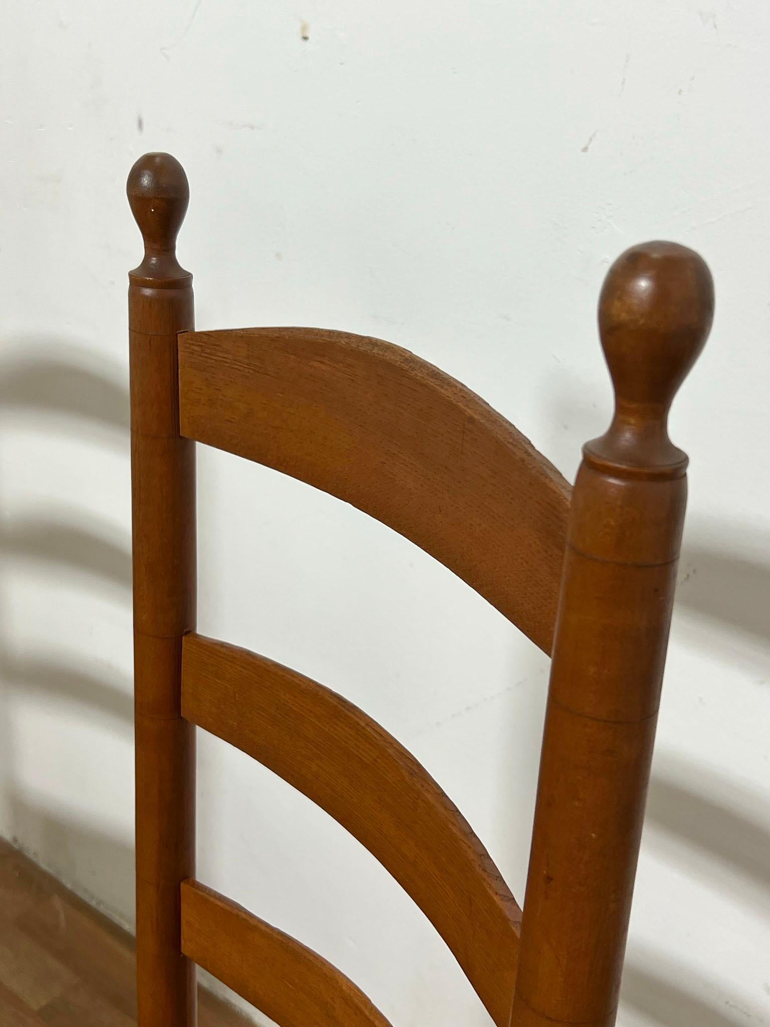 Ash Antique Pair of Shaker Chairs from the Enfield Community, Circa Mid 1800s