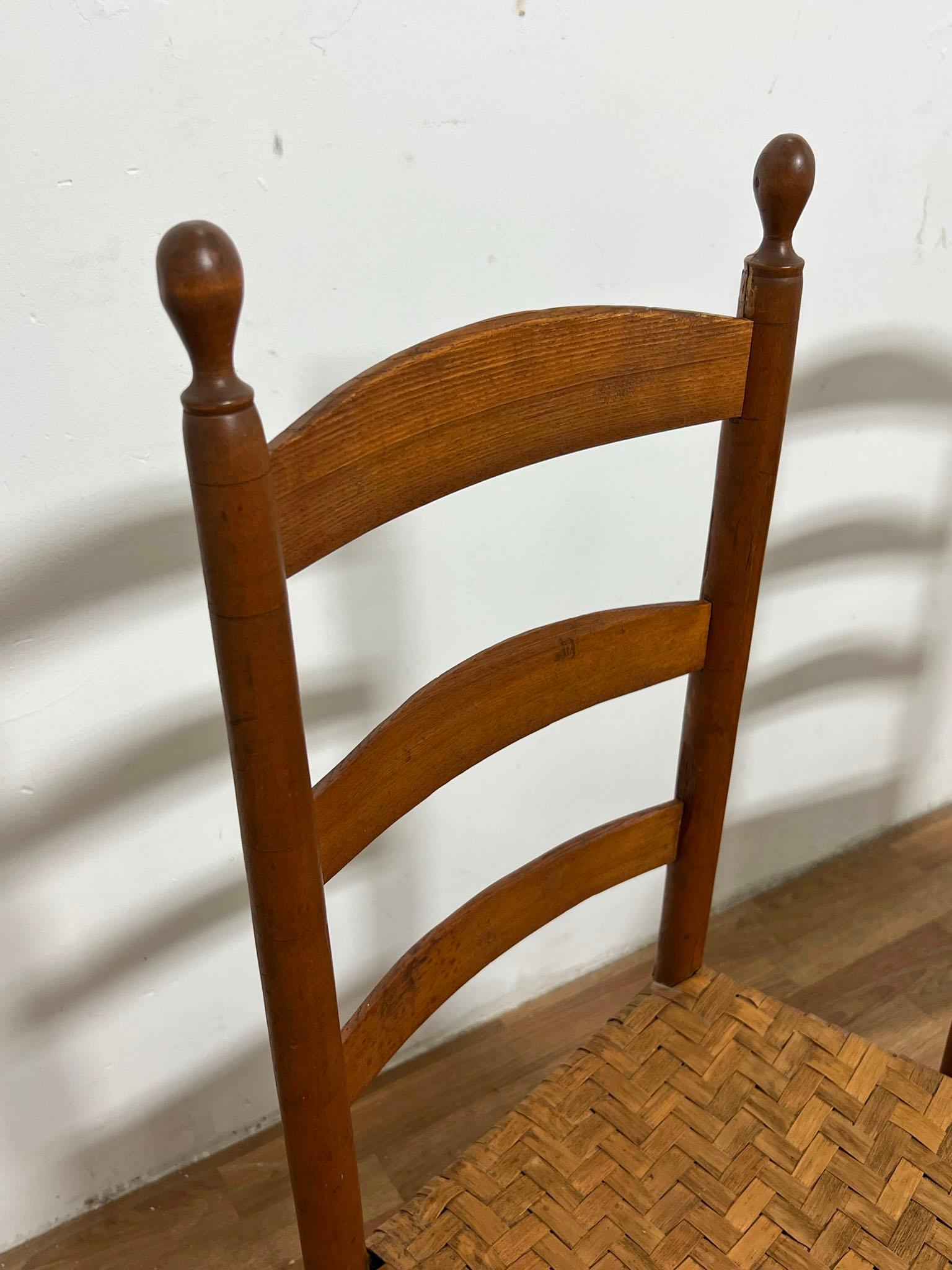 Antique Pair of Shaker Chairs from the Enfield Community, Circa Mid 1800s 1