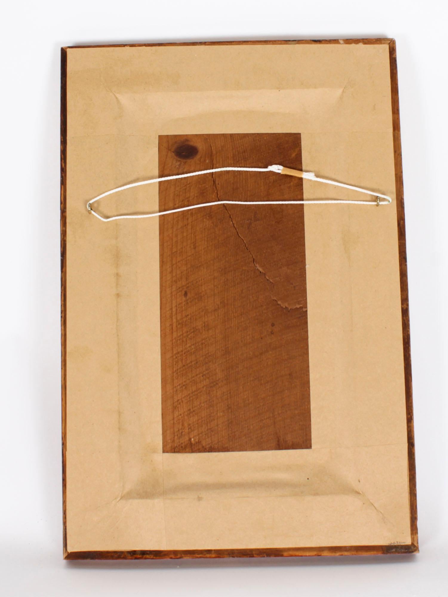 Paire de cadres anciens en érable moucheté pour portraits de Silhouette 19ème siècle en vente 1