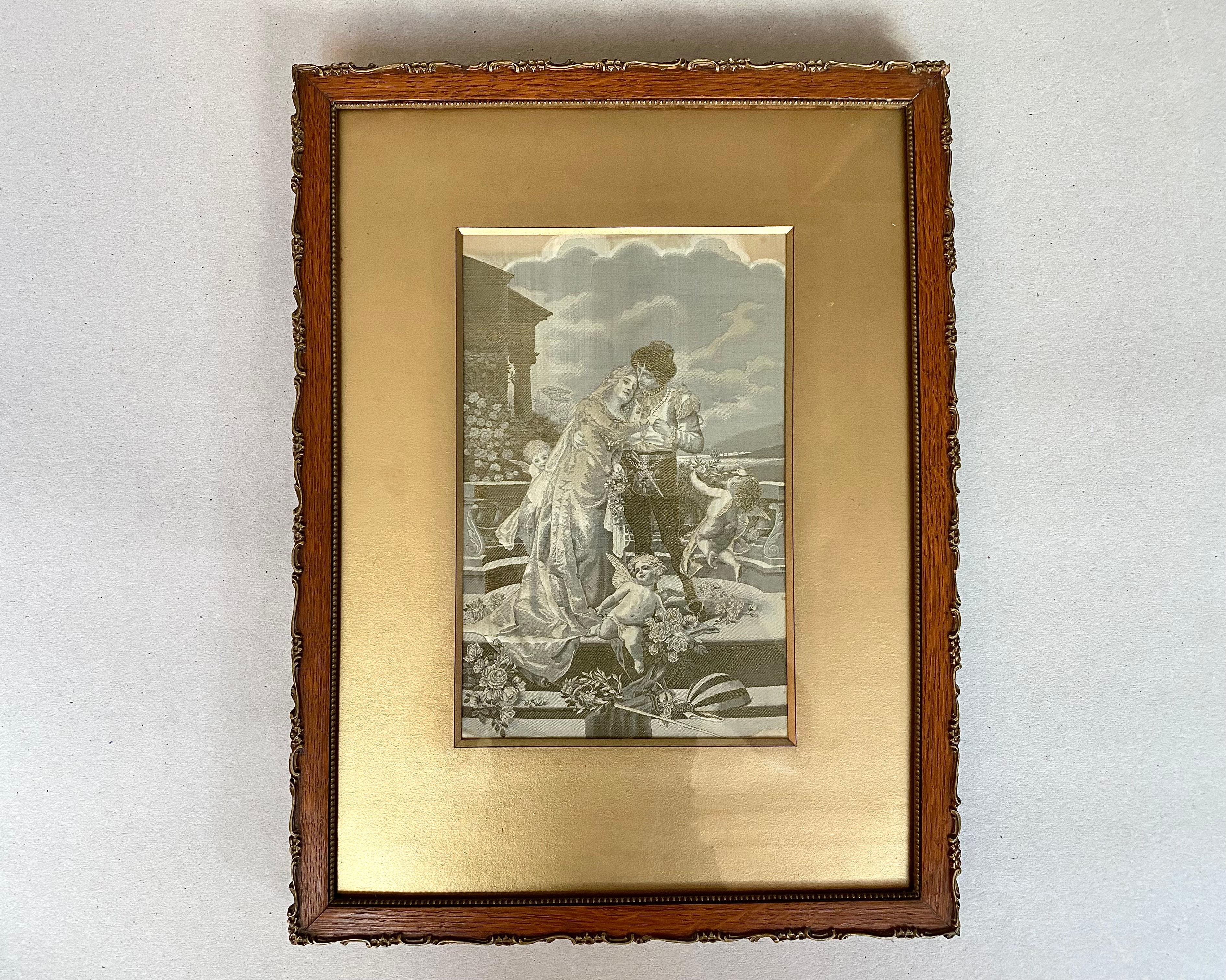 Antique Pair of Silk Tapestry Staron & Meyer Exquisite Rare late 19th, France In Excellent Condition For Sale In Bastogne, BE