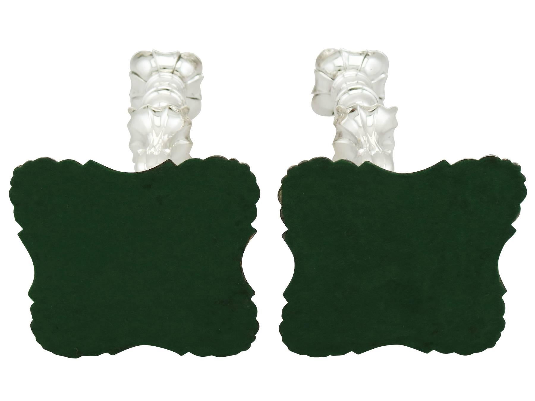 Antique Pair of Sterling Silver Candlesticks 2