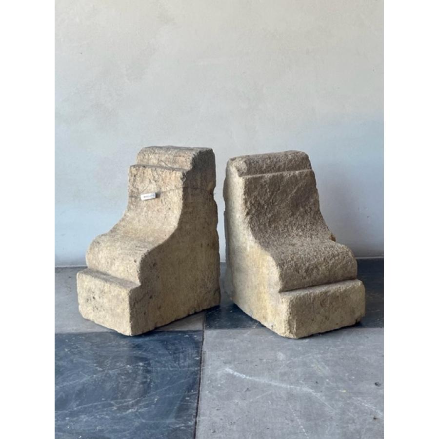 Antiquepair of stone corbels.

Item #: FP-0091

Dimensions: 10.75”H x 14.75