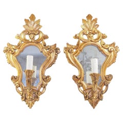 Antique Pair of Venetian ‘Girandole’ Wall Mirror Lights