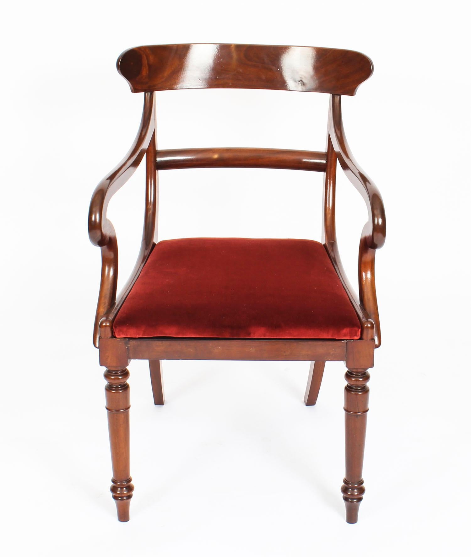 Antique Pair of Victorian Mahogany Desk Chairs, 19th Century 5