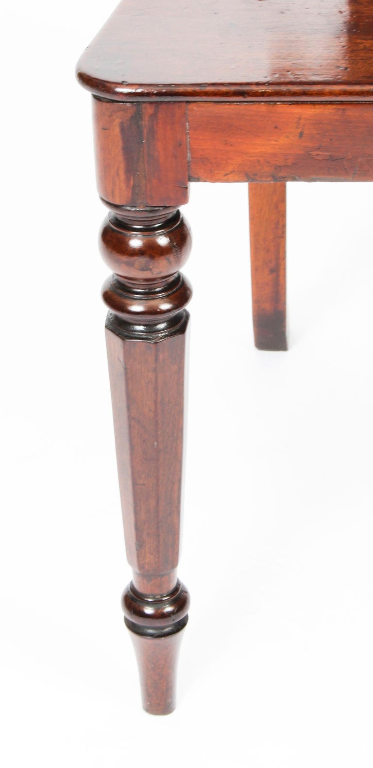 Antique Pair of Victorian Mahogany Hall Chairs, 19th Century at 1stDibs
