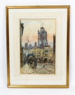 Antique Pair of Water Colors by Herbert Menzies Marshal, Dated 1866