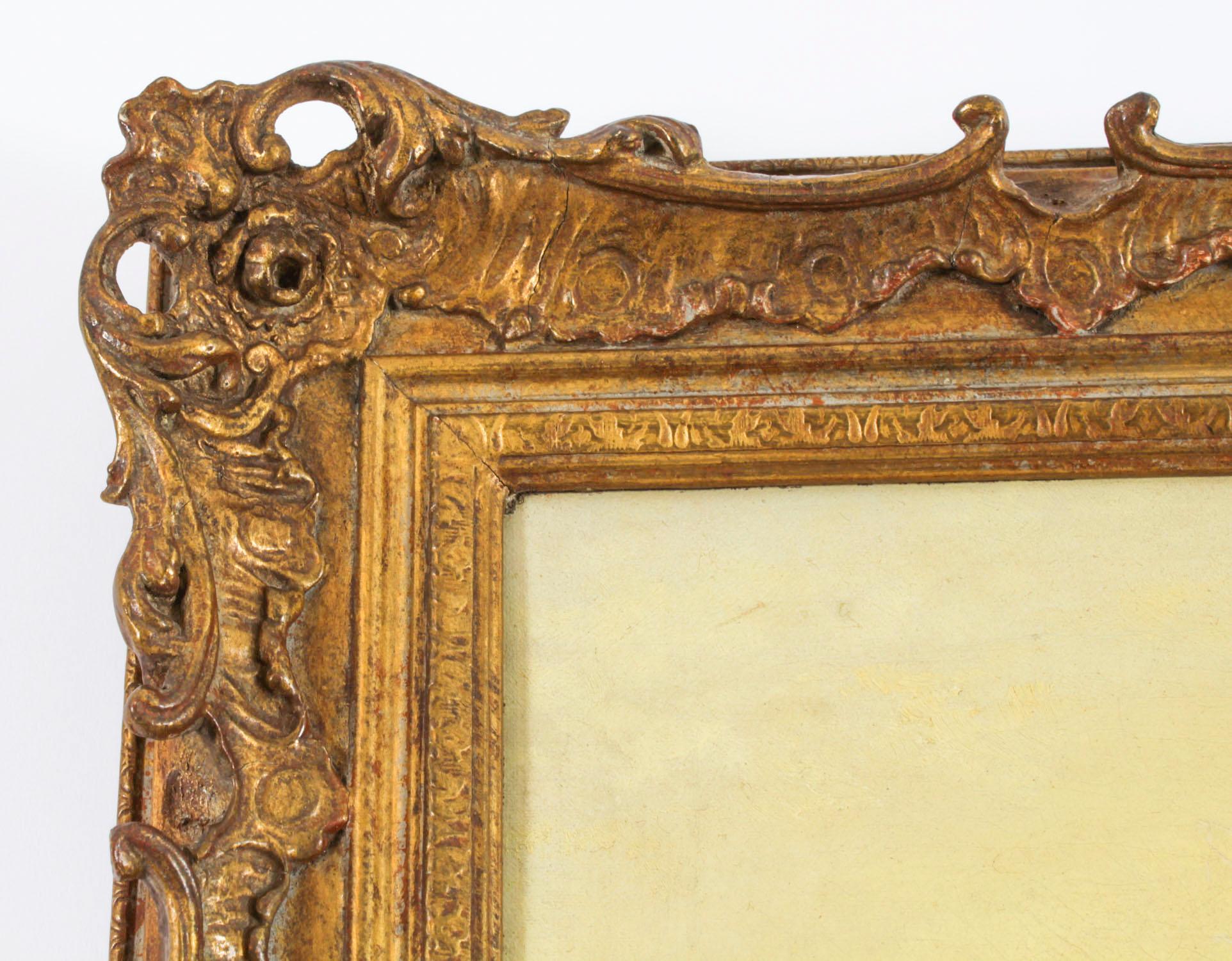 Paire de peintures vénitiennes sur toile anciennes de James Salt 19ème siècle 3