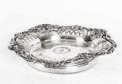 Paire d'anciens sous-verres à vin en métal argenté de Sheffield, 19ème siècle