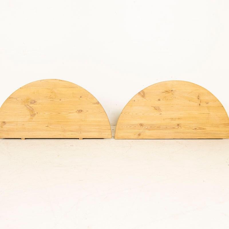 Antique Pair Pine Demi-Lune Tables from Sweden 3