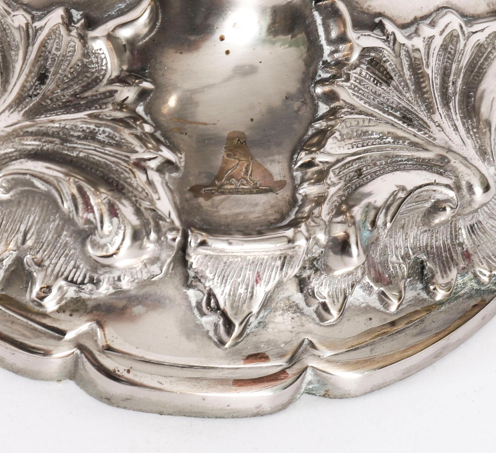 Coppia di candelabri antichi Regency Old Sheffield C1820 XIX secolo in vendita 5