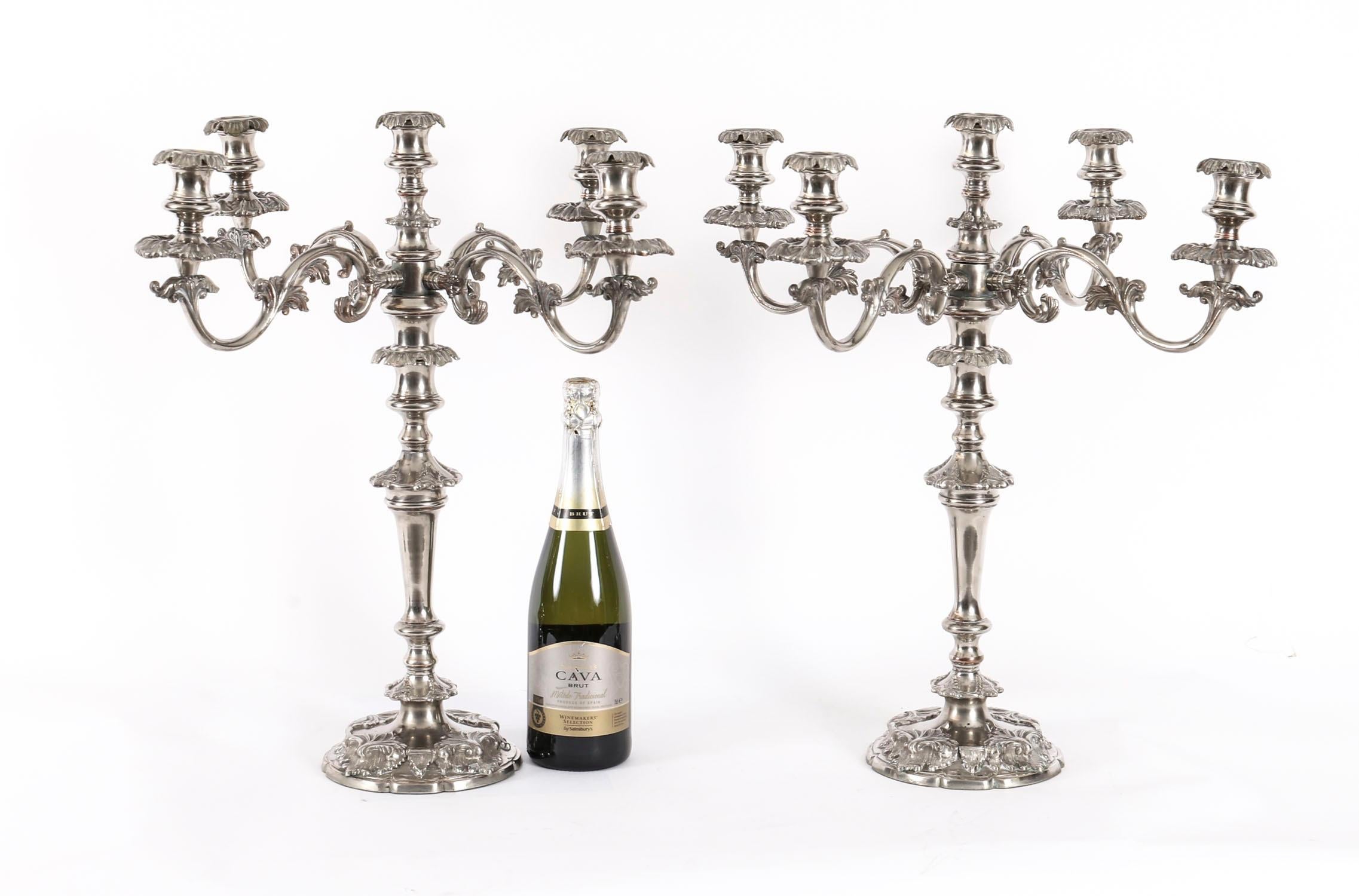 Coppia di candelabri antichi Regency Old Sheffield C1820 XIX secolo in vendita 14