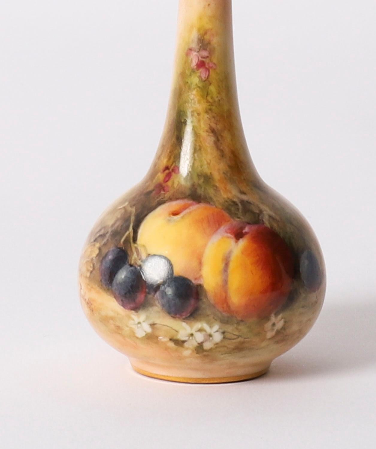 Coppia di vasi in miniatura Royal Worcester William Ricketts XX secolo in vendita 1
