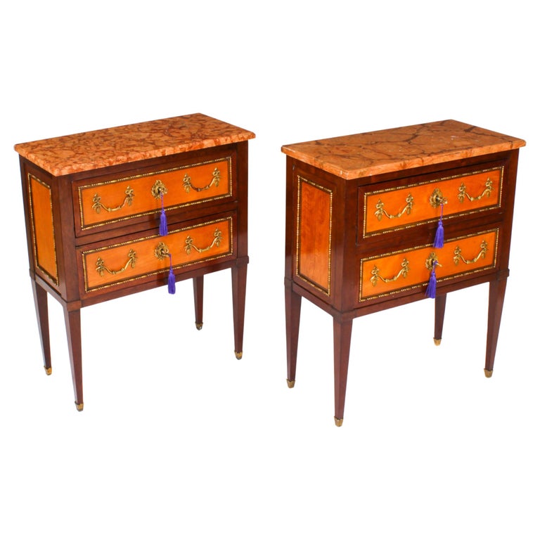 Casa Padrino table de chevet baroque or antique / noir - Commode