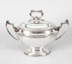 Antique Pair of Sauce Tureens Entree Dishes Henry Atkins, 19th Century