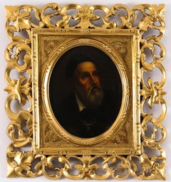 Antique Pair Self Portraits Rubens & Titian Florentine Frames 19th Century