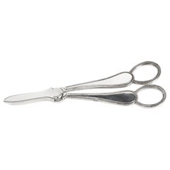 Antique Pair Silver Plate Grape Scissors by Martin Hall & Co Early 20th Century
