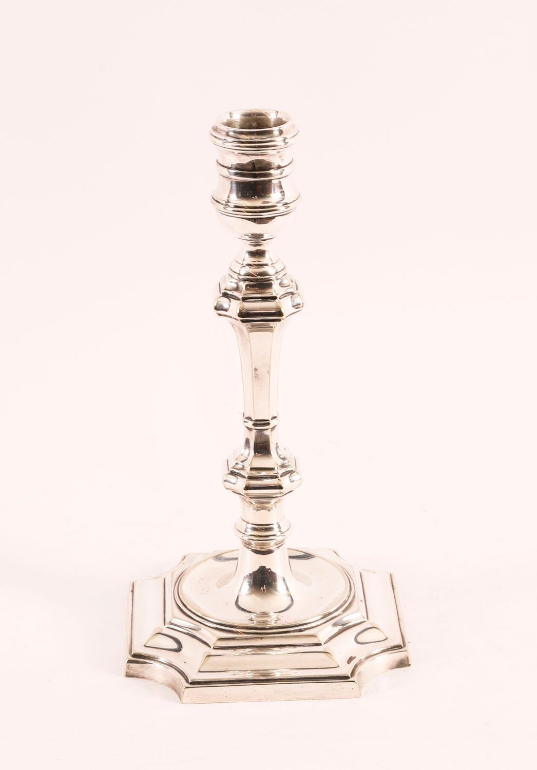 Antique Pair Silver Plated Candlesticks By Elkinton & Co 20th Century For Sale 1