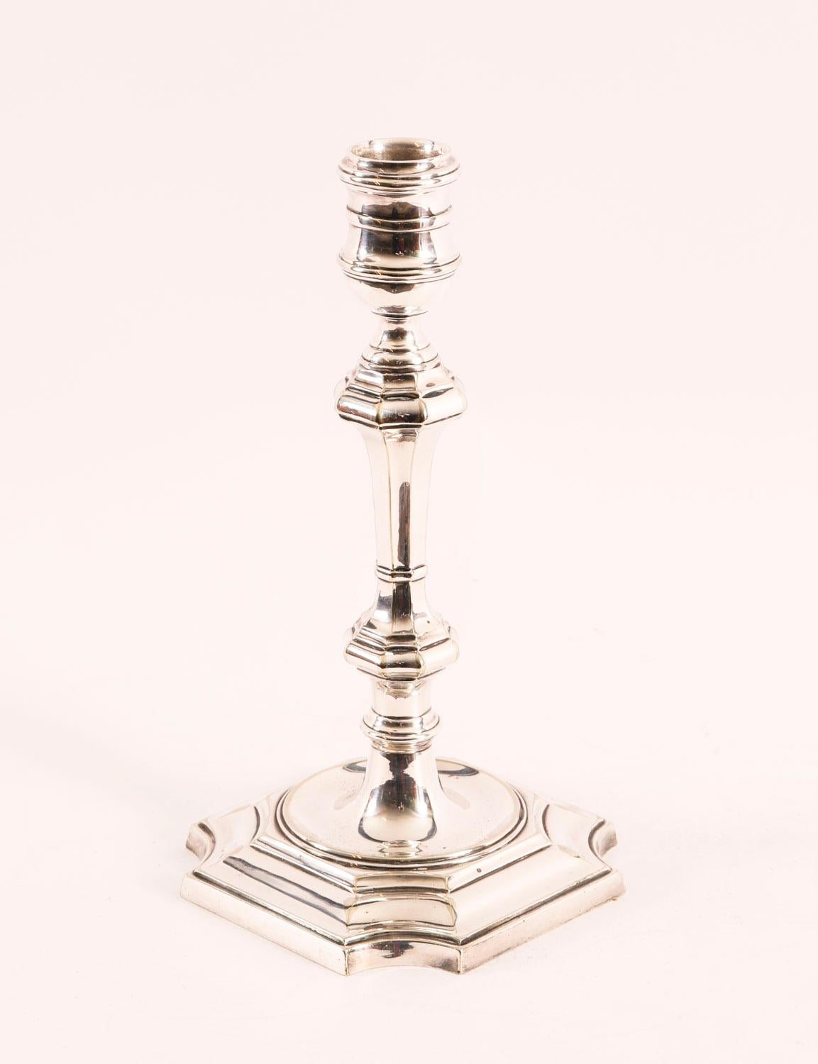 Antique Pair Silver Plated Candlesticks By Elkinton & Co 20th Century For Sale 2