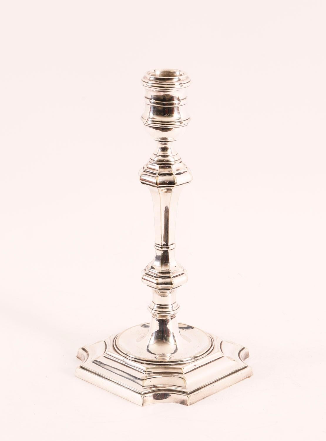 Antique Pair Silver Plated Candlesticks By Elkinton & Co 20th Century For Sale 3