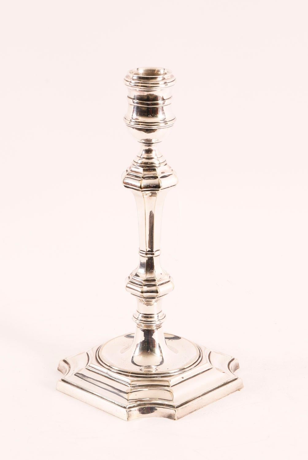 Antique Pair Silver Plated Candlesticks By Elkinton & Co 20th Century For Sale 4
