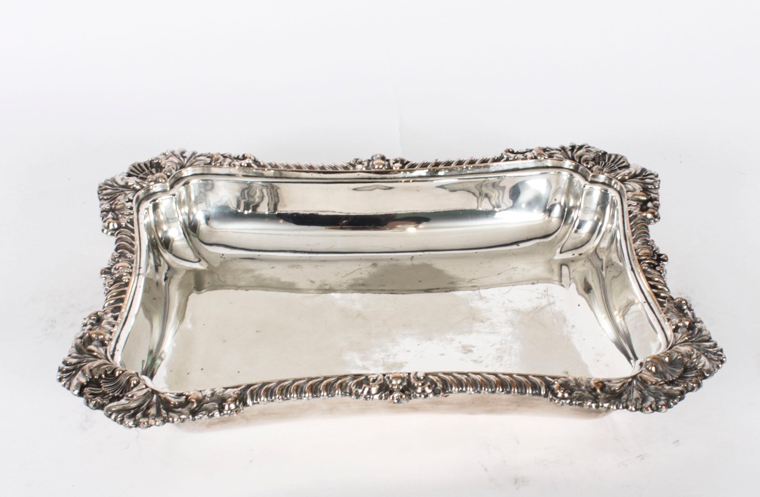 Antique Pair Silver Plated Entree Dishes Walker and Hall Circa 1860 For Sale 8