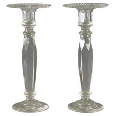 Ancienne paire de chandeliers en cristal de Sinclair, C1920