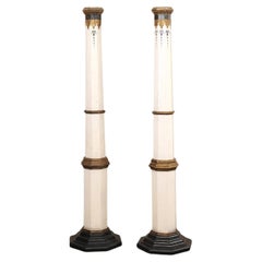 Par Antiguo Español 6.75 Ft. Columnas arquitectónicas altas