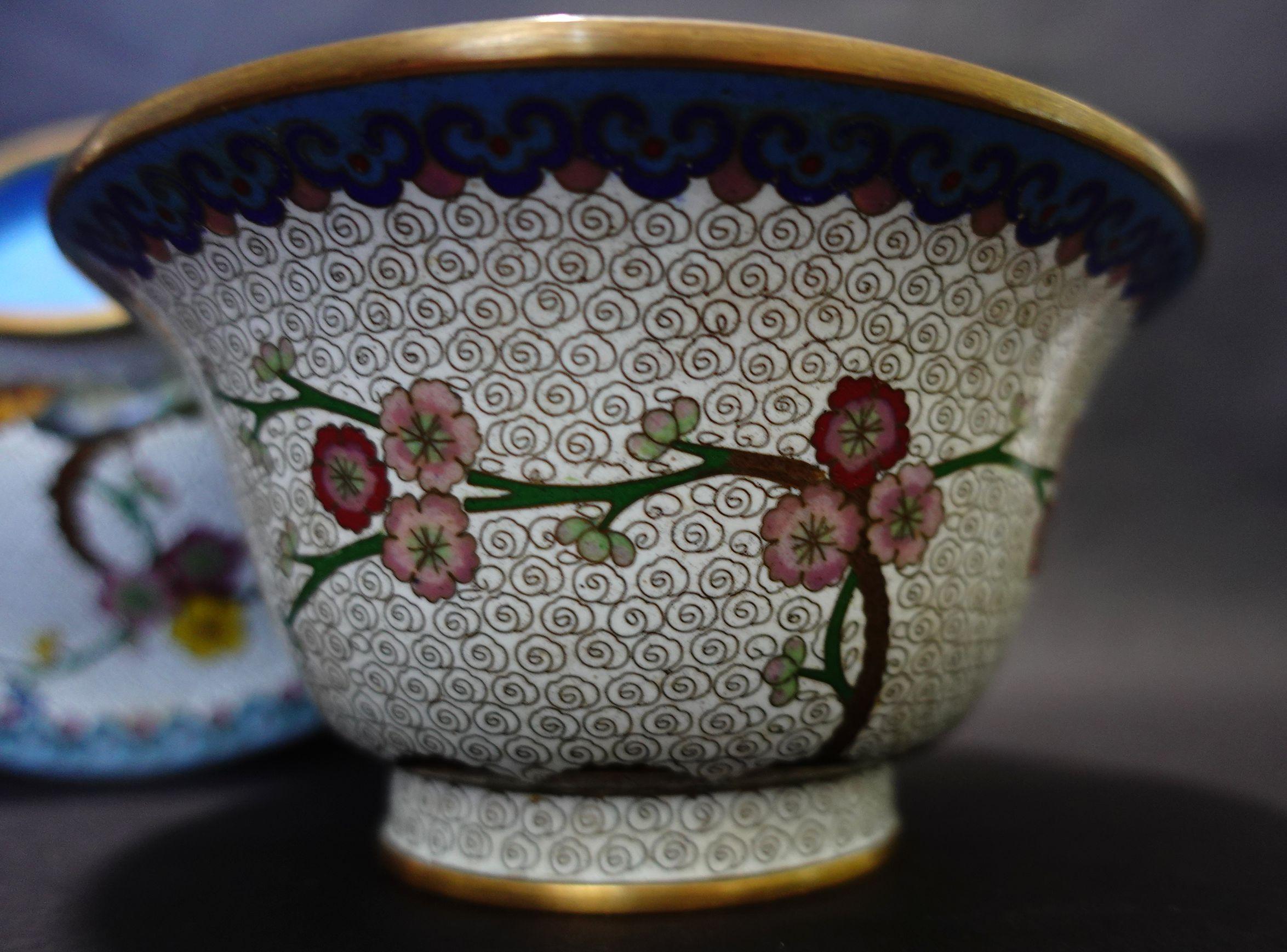 Paire d'épouvantails chinois épais et lourds en émail cloisonné 19e siècle CO#10 en vente 5
