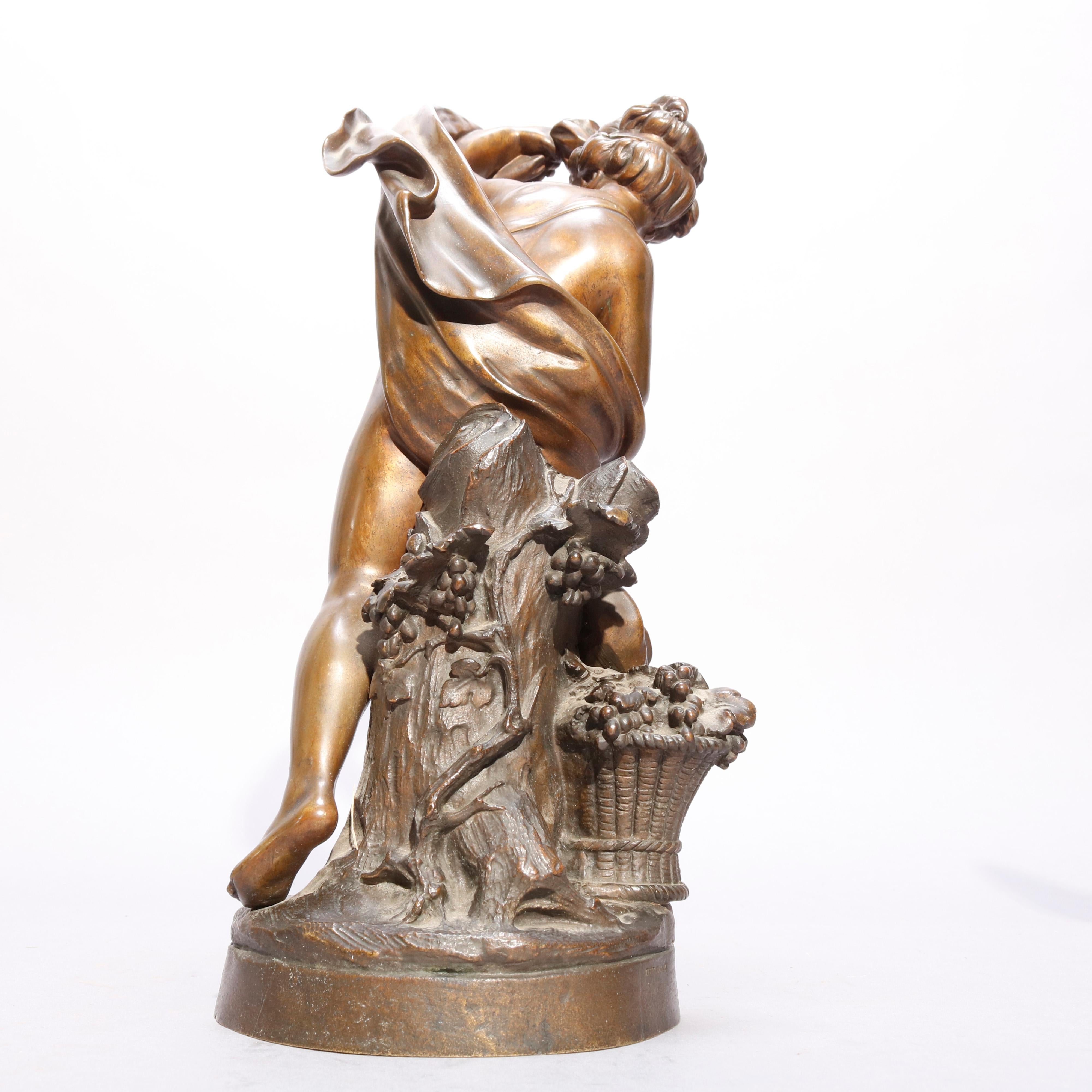Antique Pair of Tiffany & Co. Classical Cupid Bronze Sculptures, circa 1890 5