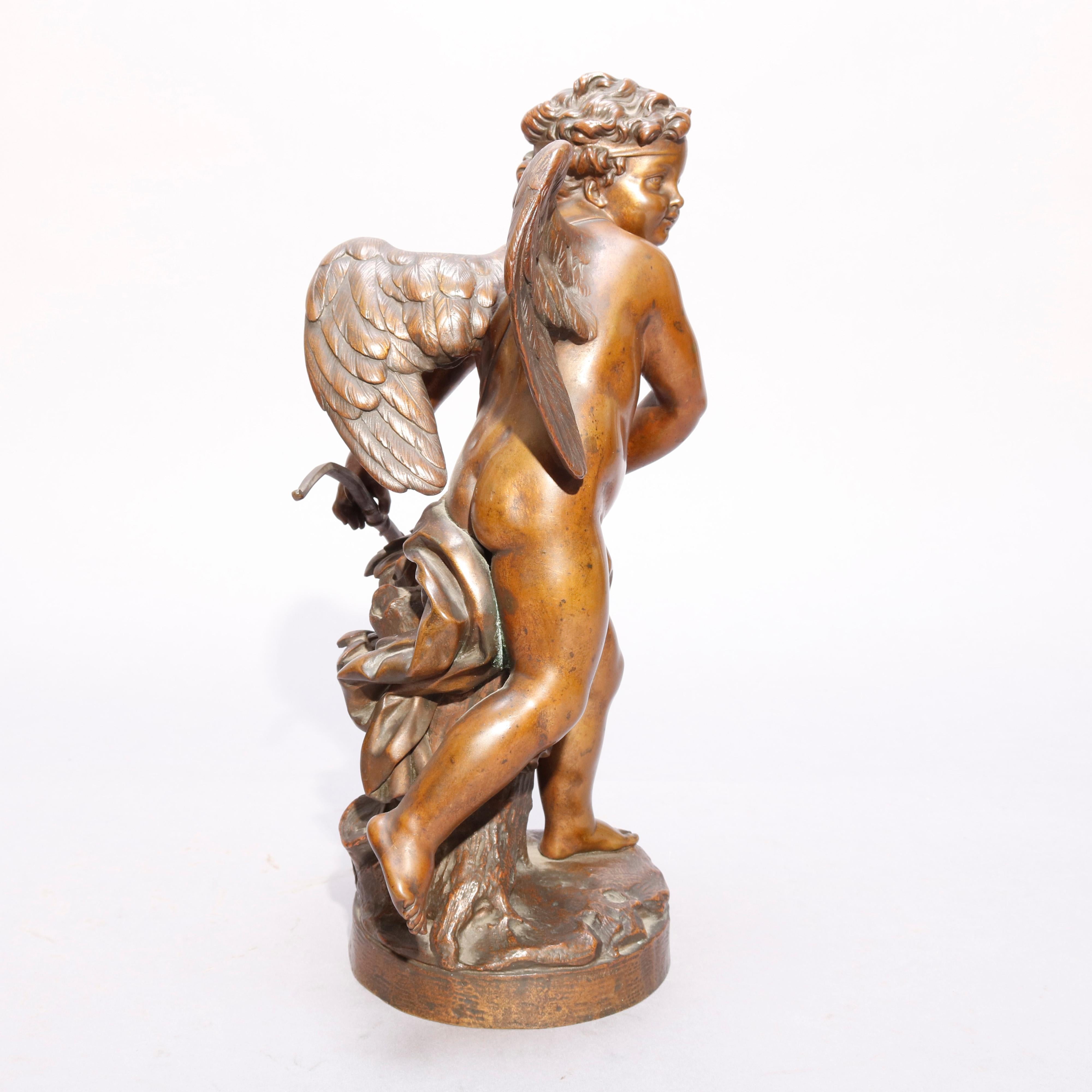 Antique Pair of Tiffany & Co. Classical Cupid Bronze Sculptures, circa 1890 1
