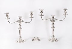 Antique Pair Victorian 3Light Candelabra Garrard & Co C1880