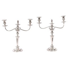 Antique Pair Victorian 3Light Candelabra Garrard & Co C1880