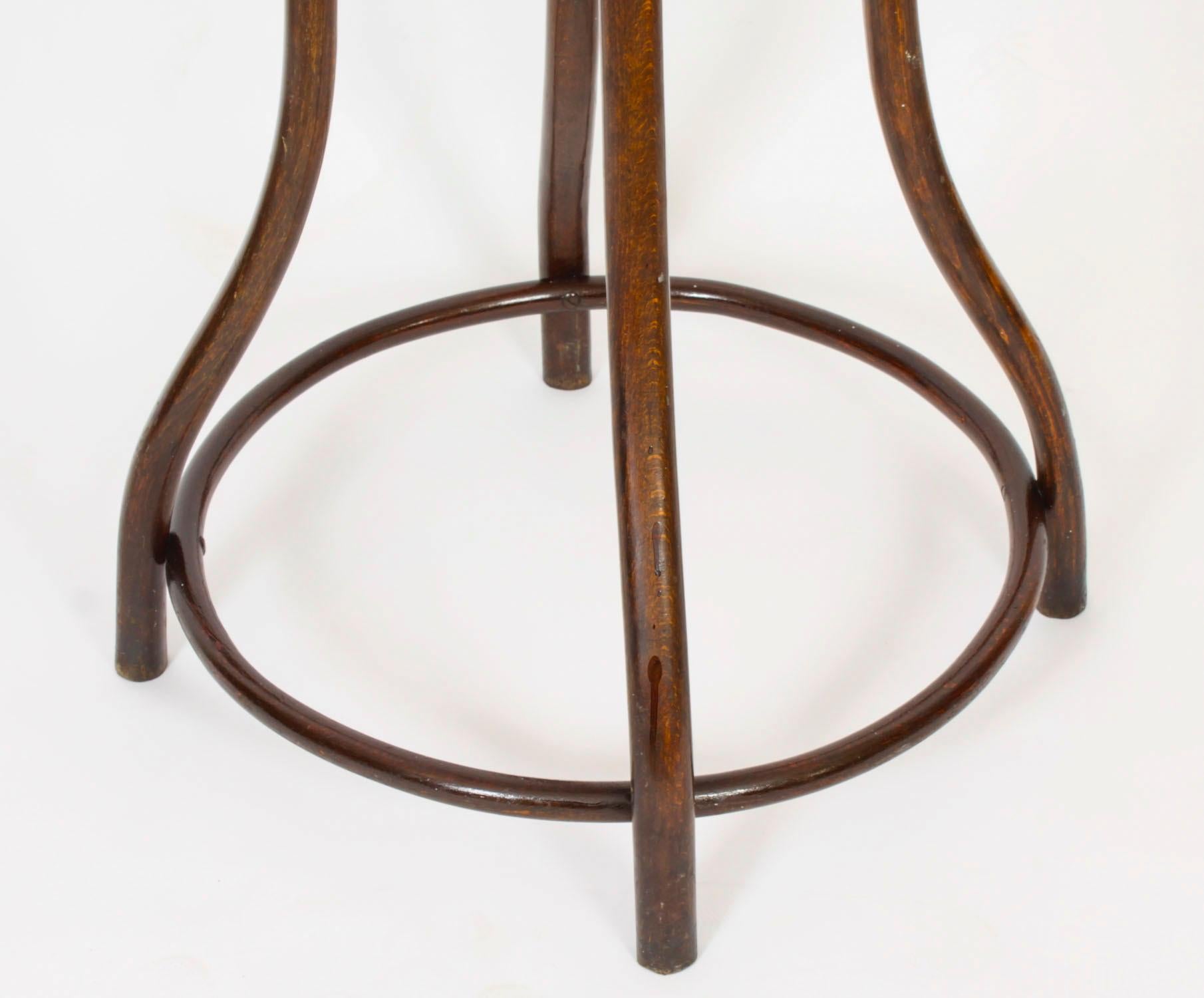 Antique Pair Victorian Bentwood Hall Umbrella Coat Stands 19th Century 6