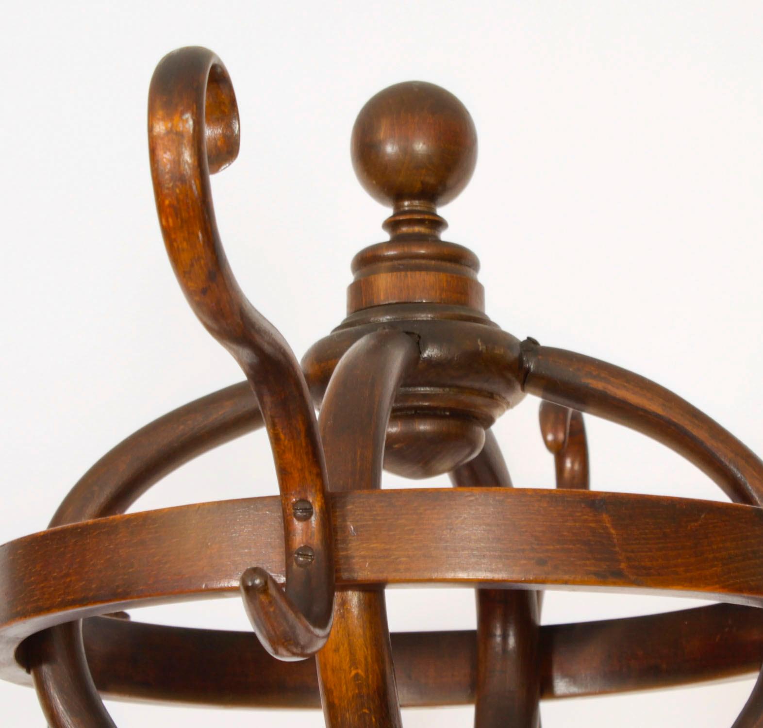 Antique Pair Victorian Bentwood Hall Umbrella Coat Stands 19th Century 4