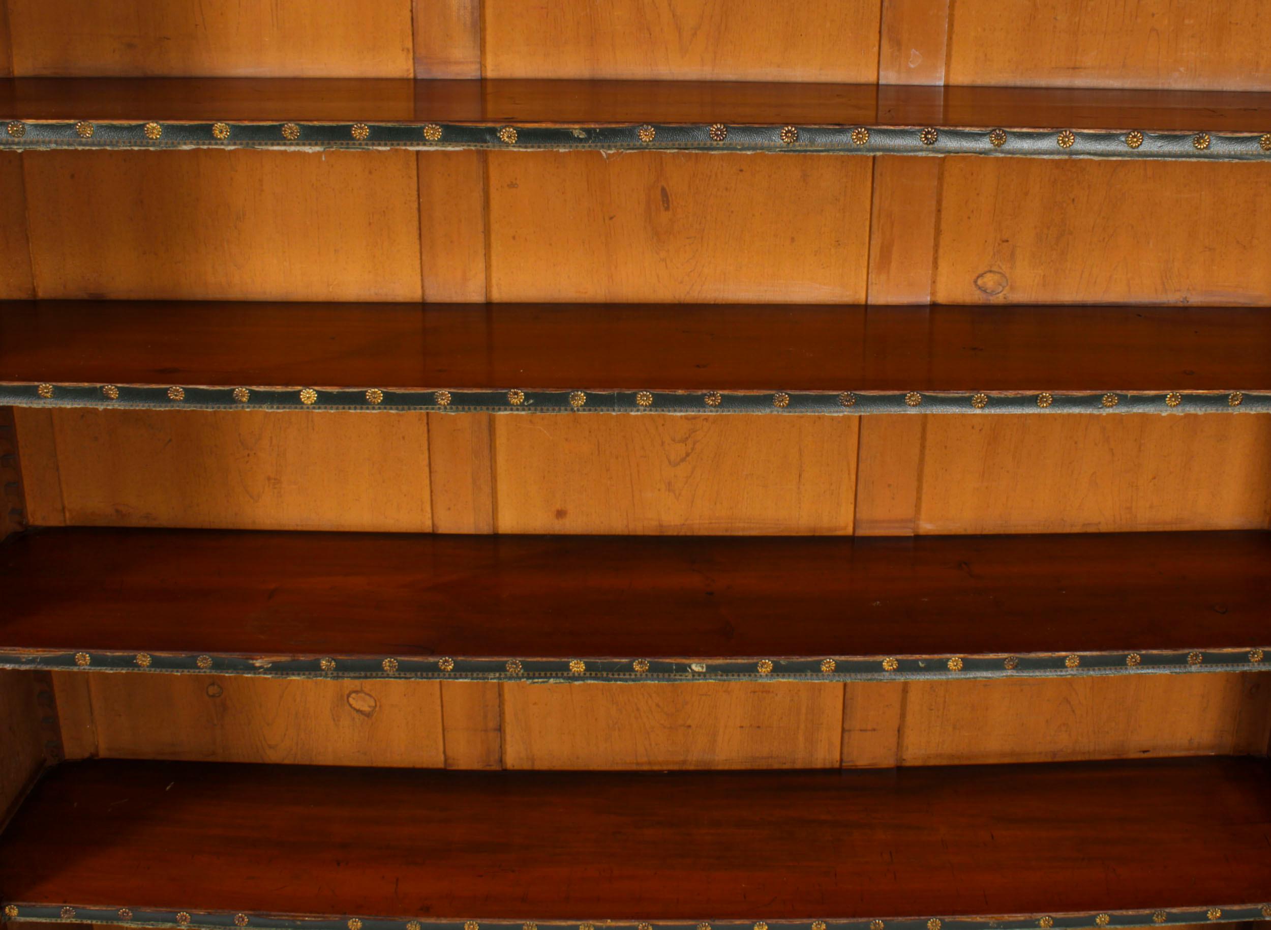 Late 19th Century Antique Pair Victorian Mahogany Open Bookcases 19th Century