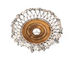 Antique Pair of Victorian Silver Plate Wine Coasters by Elkington 19th Century