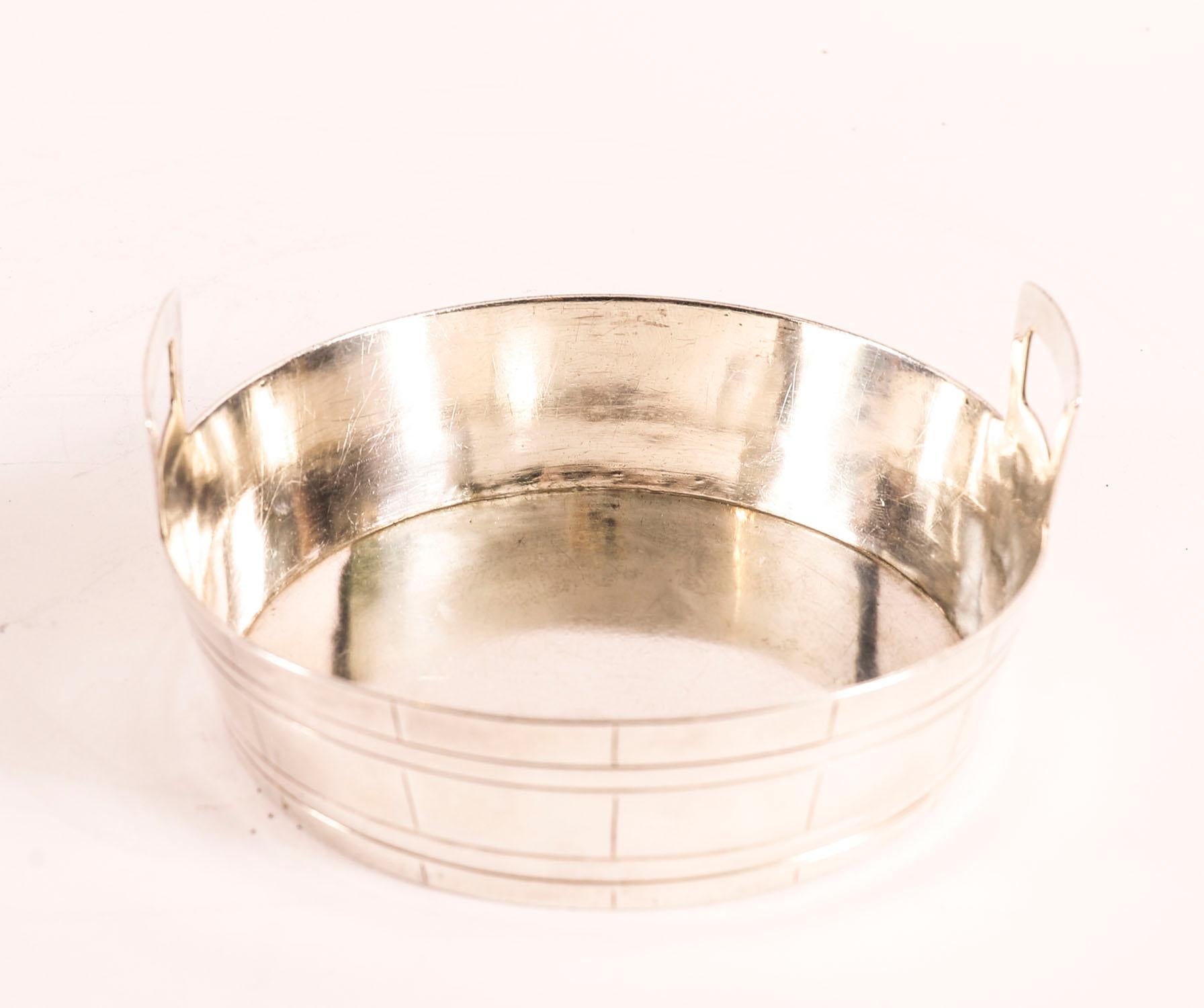 Antique Pair Victorian Sterling Silver Butter Dishes Dated 19th Century in vendita 5