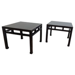 Antique Paired Chinese Side Tables 