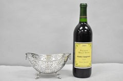 Antique Pairpoint Small Silver Plated Pierced Scrollwork Candy Dish Bowl Basket