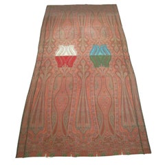 Antique Paisley Shawl, Fine Weave, Scotland. Circa 1850's